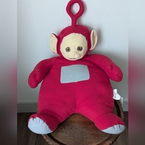 Vintage Original Jumbo 30” TELETUBBIES Red Doll Stuffed Plush / Pillow